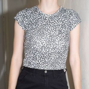 Brandy Melville Rare Ashlyn Leopard Top